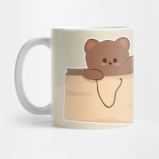 Bear in paper  bag Mug